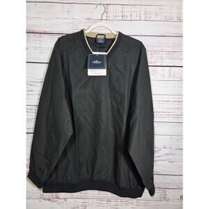 Charles River Apparel Legend Pullover Windbreaker Mens XL Black Style NWT